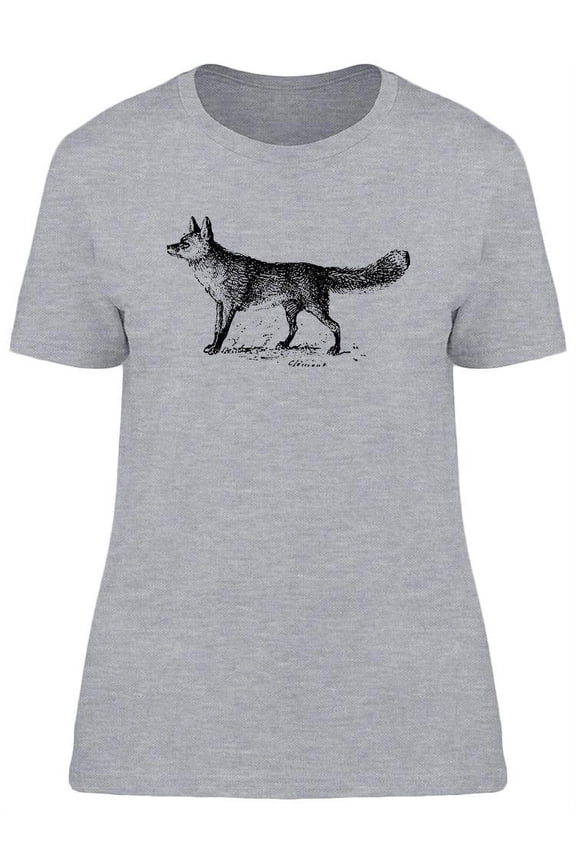 Fox Retro Design T-Shirt Women -Image by Shutterstock, Female Large