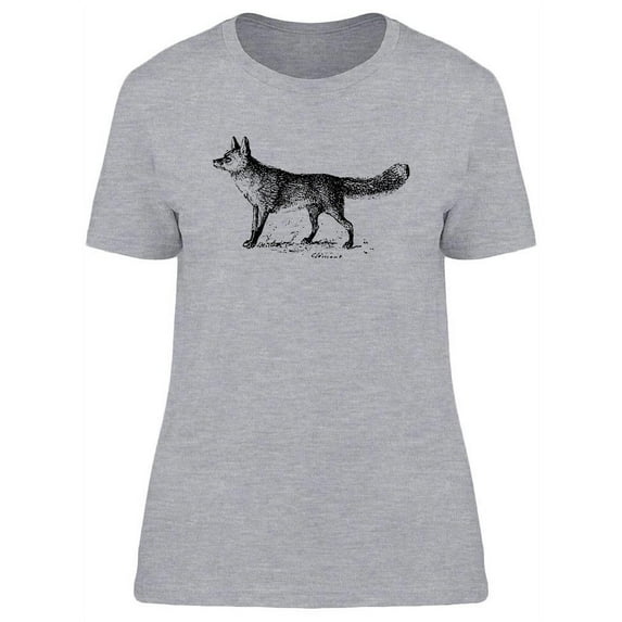 Fox Retro Design T-Shirt Women -Image by Shutterstock, Female Large