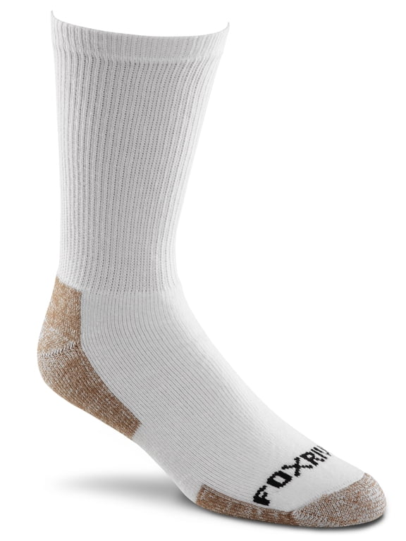 Men's Value Crew Work Socks White (3 pairs) - 6527-01000
