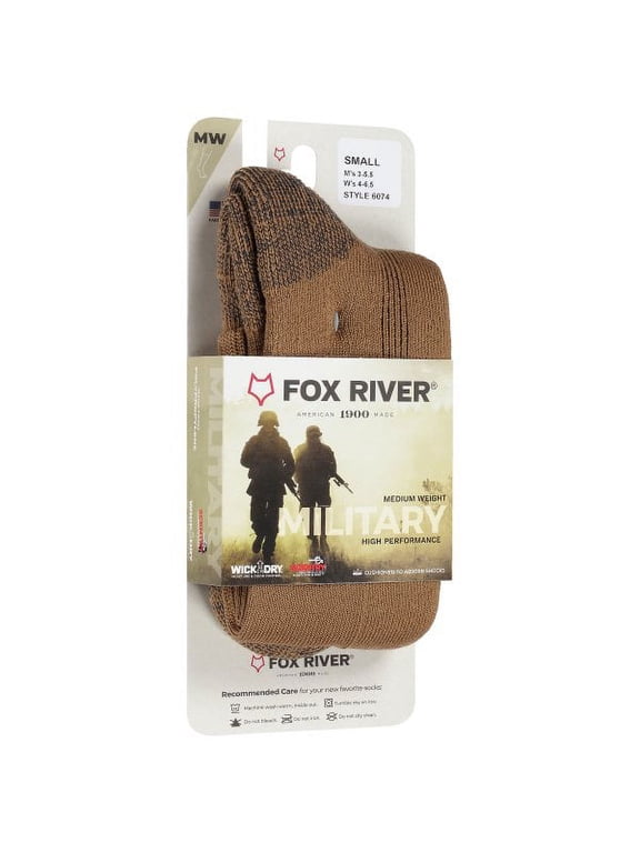 Men's Wick Dry Maximum Medium Weight Mid-Calf Boot Military Sock Coyote Brown - 6074-06190