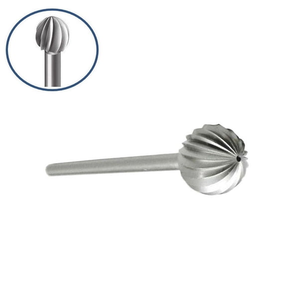 Fox Round Bur 047 (4.7 mm) Pkg 1 Vanadium Steel Jewelry Tool Made In Germany