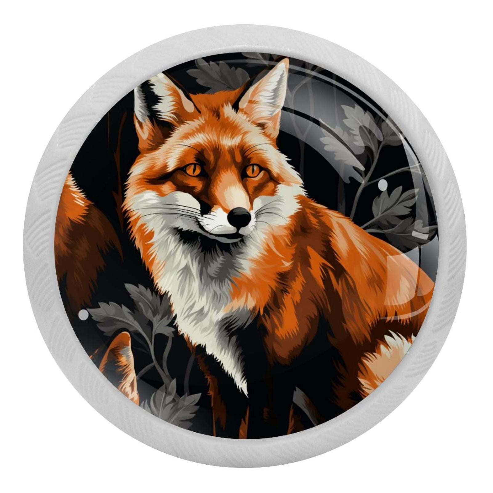 Fox Round GlowintheDark Dresser Hardware Pack Fluorescent Drawer