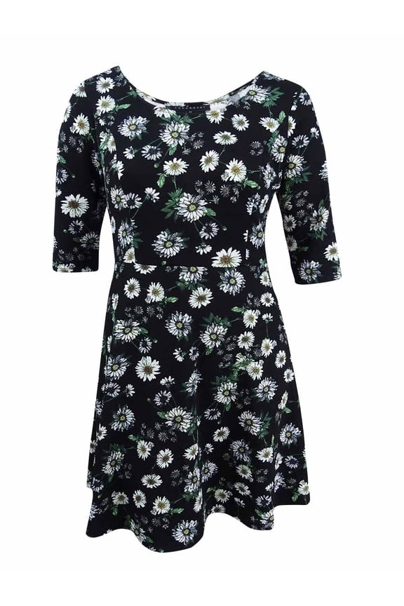 Women's Trendy Plus Size Floral-Print Dress