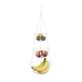 thumbnail image 1 of Fox Run 3-Tier Kitchen Hanging Fruit Baskets, White, 1 of 3
