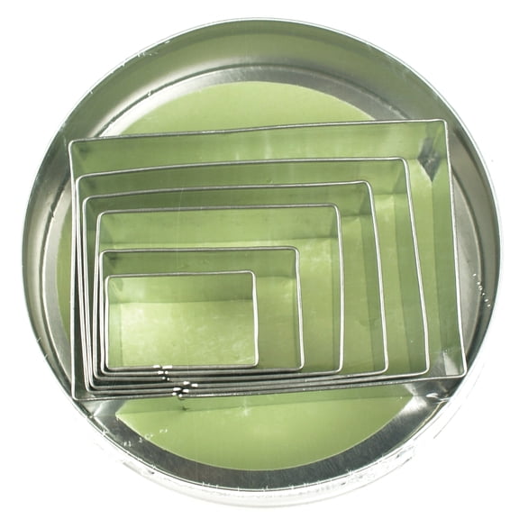 Fox Run Rectangle Cookie Cutter Set, 6-Piece