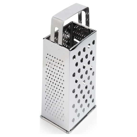 Fox Run 4-Sided Grater, Stainless Steel, 3.25" x 4.25" x 9.5"