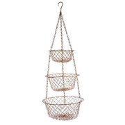 Fox Run 5211 Hanging Wire Baskets, Copper