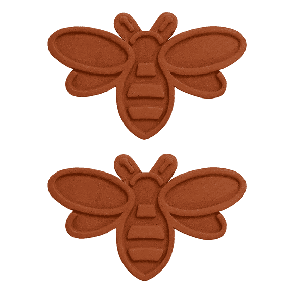 Fox Run Bee Brown Sugar Keeper, Set of 2 Brown Sugar Savers, Each Measures 1.75" x 2.5" x 0.5"