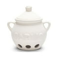 thumbnail image 1 of Fox Run Brands Ceramic Garlic Container Storage Jar, White, 5.75" x 5.25" x 5.5" Garlic Kepper, 1 of 6