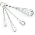 Fox Run Set of 4 ChromePlated Mini Whisks
