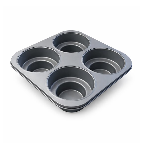 Fox Run Cakelette Pan, 4 Cup Non-Stick Mini Tiered Cake Baking Mold