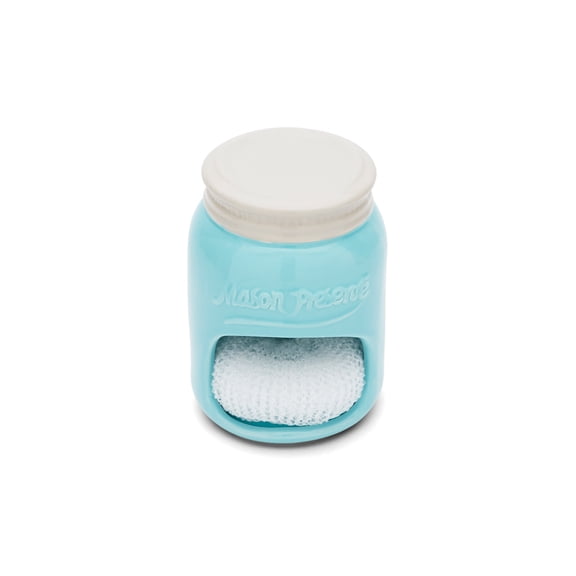 Fox Run Ceramic Mason Sponge Holder, 3.5" x 3.5" x 5"