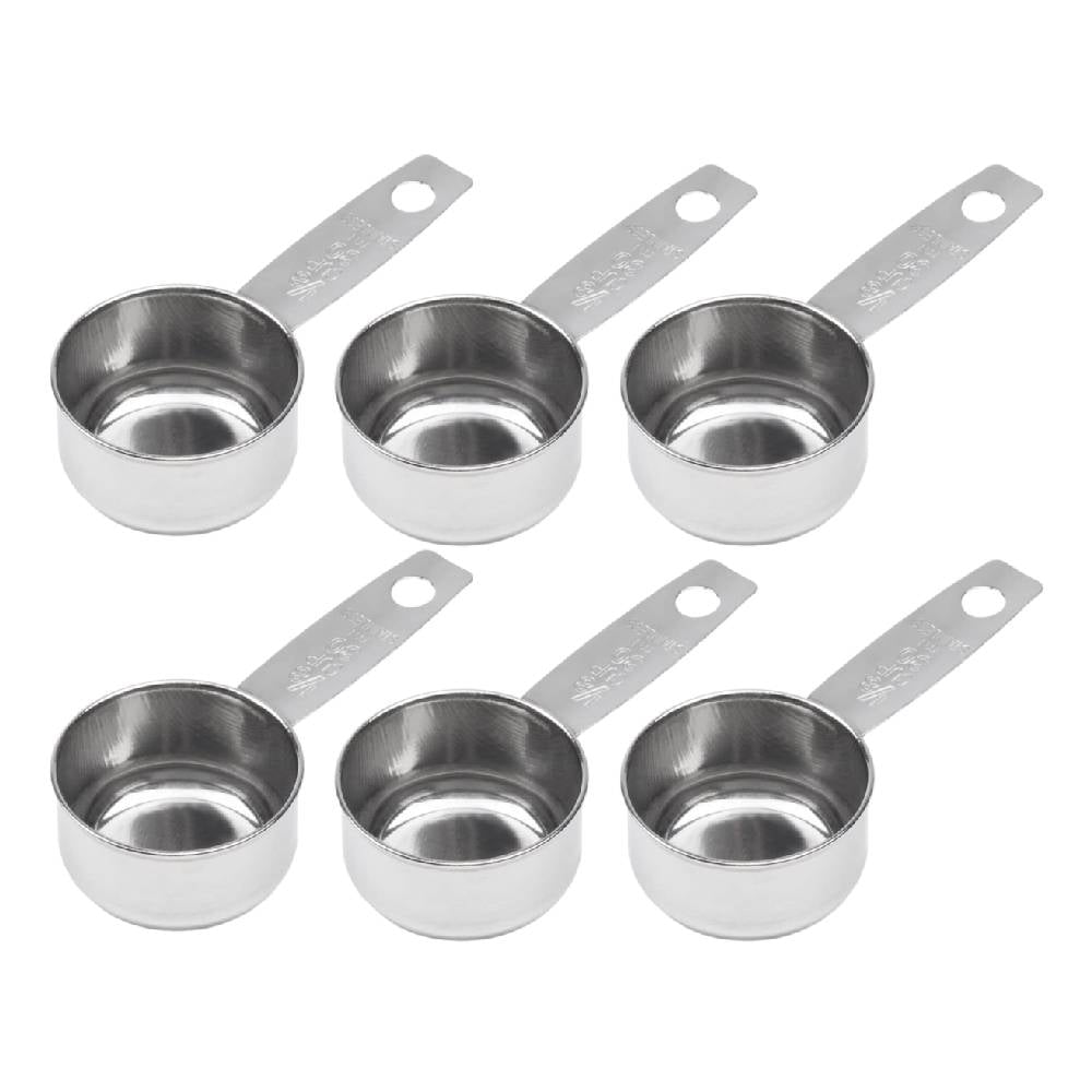 2Pcs Coffee Scoop Set, Stainless Steel Measuring Cups Coffee Spoons with  Long Handled for Coffee, Tea, Milk, 1/8 Cup 30ML