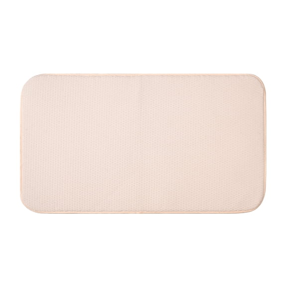 Fox Run Cream Microfiber Dish Drying Mat, Extra Large 18" x 32" Cushioned Dish Drying Pad for Kitchen Countertops