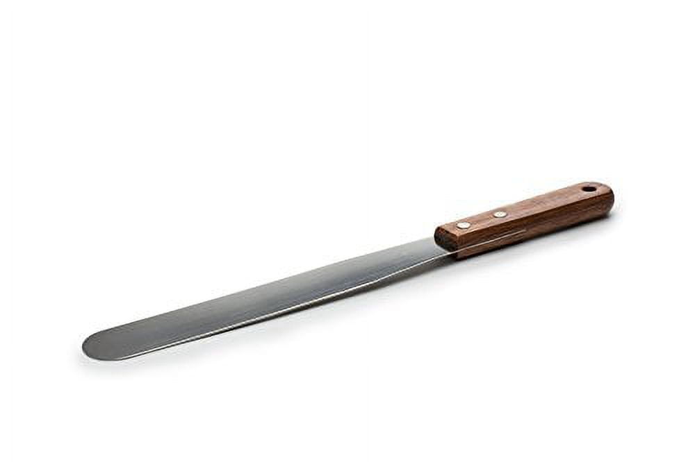 Fox Run Flat Icing Spatula, 8-Inch Stainless Steel Blade, Wood Handle