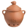 Fox Run Garlic Keeper, Terra Cotta, Red, 4.25 x 5.25 x 5.25 inches