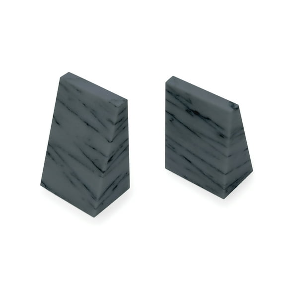 Fox Run Gray Marble Book Ends, Set of 2