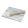thumbnail image 1 of Fox Run Gray Marble Pastry Board and Matching Rolling Pin Gift Set, 1 of 4