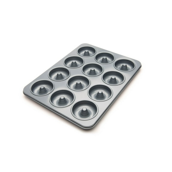 Fox Run Heavy Duty Carbon Steel Non-Stick Mini Donut Pan, 12-Cavity