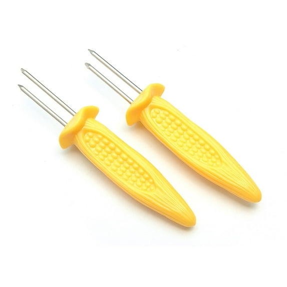 Fox Run Jumbo Corn Holder Yellow Set Of 8