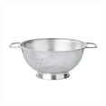 thumbnail image 1 of Fox Run Large Stainless Steel Colander, 3 Quart Pasta Strainer With Handles, 8.9” x 11.1” x 4”, 1 of 8