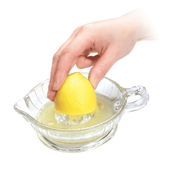 Fox Run Manual Heavyweight Glass Hand Juicer for Lemons, Limes, Oranges and More