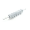 thumbnail image 1 of Fox Run Marble Rolling Pin and Base with Aluminum Handles, White, 2.5" x 17.5" x 3", 1 of 8