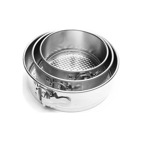 Fox Run Mini Springform Pan Set, Tin-Plated Steel, 3-Piece