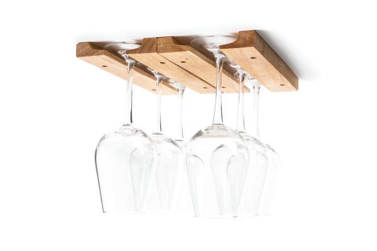 Fox Run Mounted Under-Cabinet Wooden Wine Glass Holder Rack - image 1 of 3