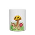thumbnail image 1 of Fox Run Mushroom Utensil Holder, White Ceramic Kitchen Utensil Crock, 6.25" x 7.25", 1 of 4