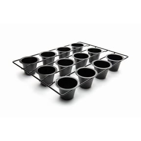 Fox Run Mini Popover Pan, 12 Cup Non-Stick Carbon Steel Mini Popover and Yorkshire Pudding Pan, 10.75" x 14.5" x 2"