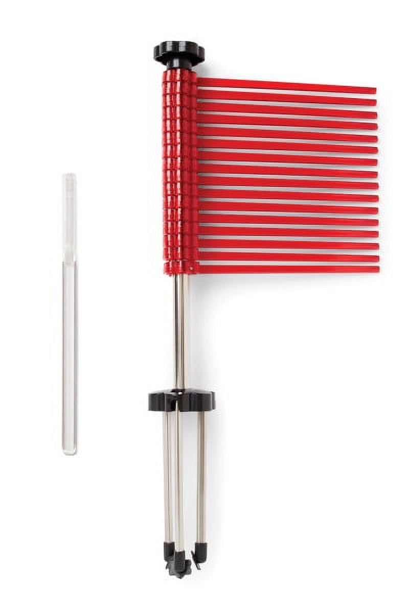 Red Collapsible Pasta Drying Rack with Rotating Arms