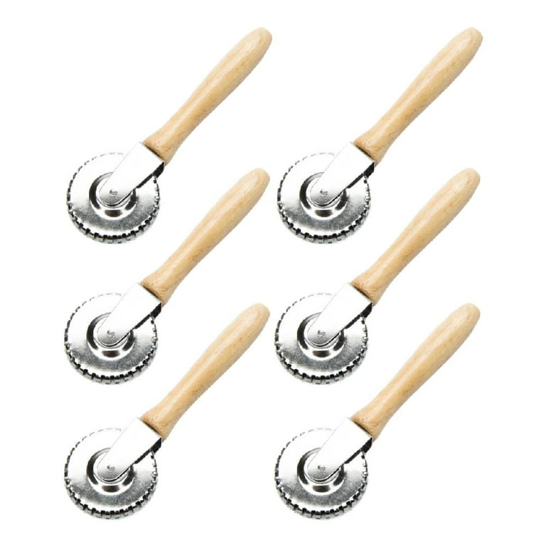 Wooden Handle Pastry Cutter Wheel, Stainless Steel Pastry Wheel