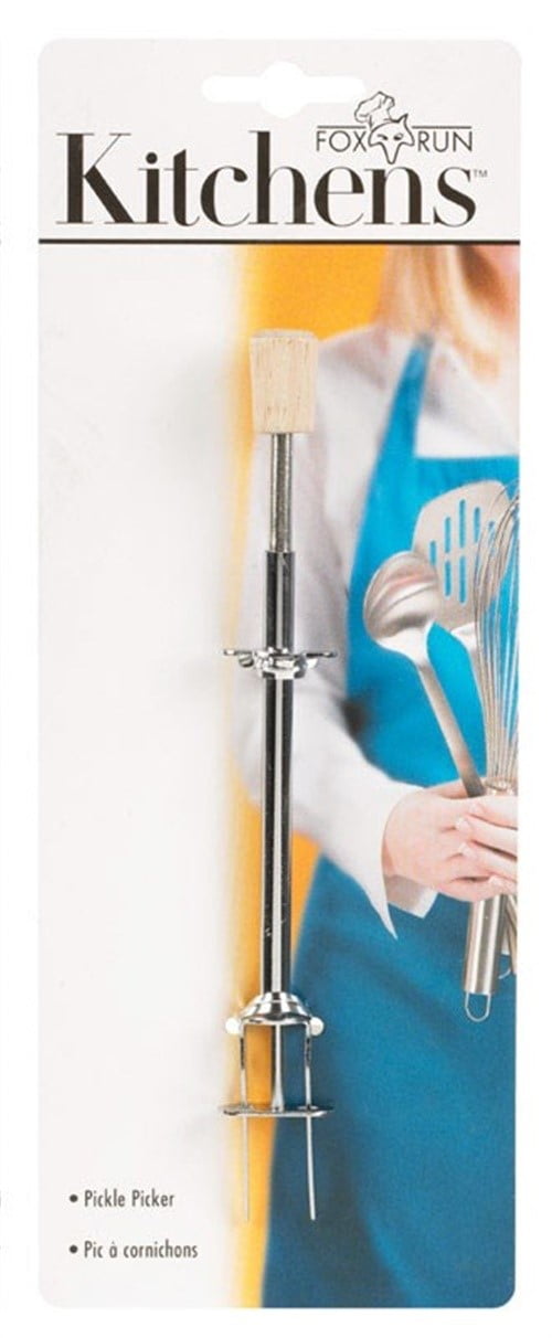 Fox Run Plastic Pickle Picker with Stainless Steel Plunger