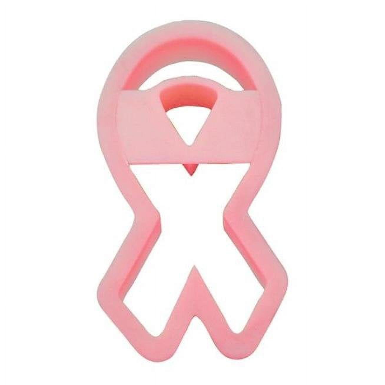 Fox Run Pink Ribbon Breast Cancer Awareness Plastic Cookie Cutter