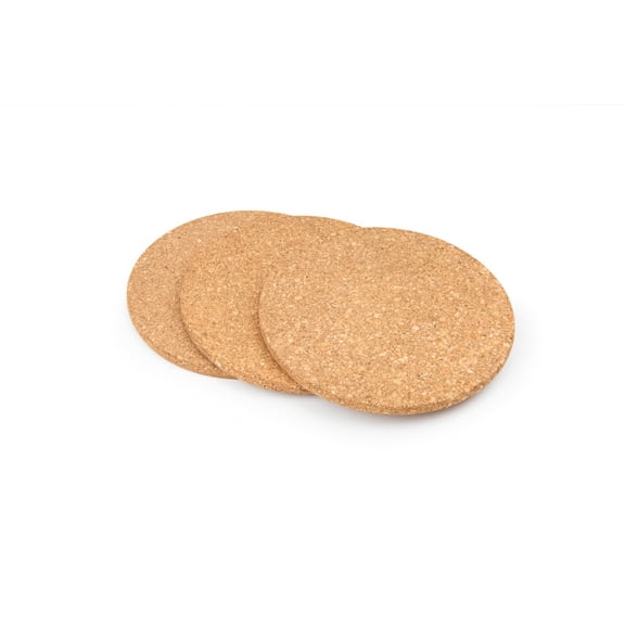 Fox Run Round Cork Trivets, Set of 3