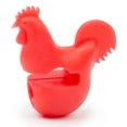 thumbnail image 1 of Fox Run Silicone Rooster Pot Clip Spoon Rest - Red, 1 of 2