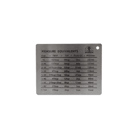 Fox Run Stainless Steel Kitchen Conversion Chart Magnet For Refrigerator