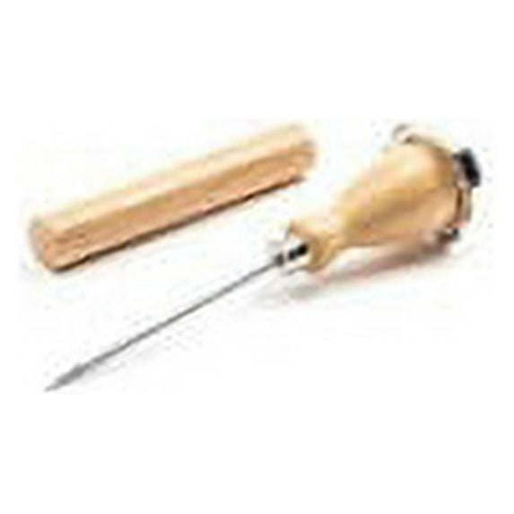 Fox Run Steel Ice Pick with Wooden Cover, 2 x 2 x 8 inches, Multicolored