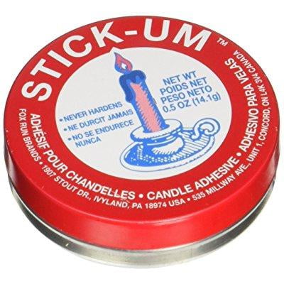 Fox Run Stick-Um Candle Adhesive, 0.5-Ounce