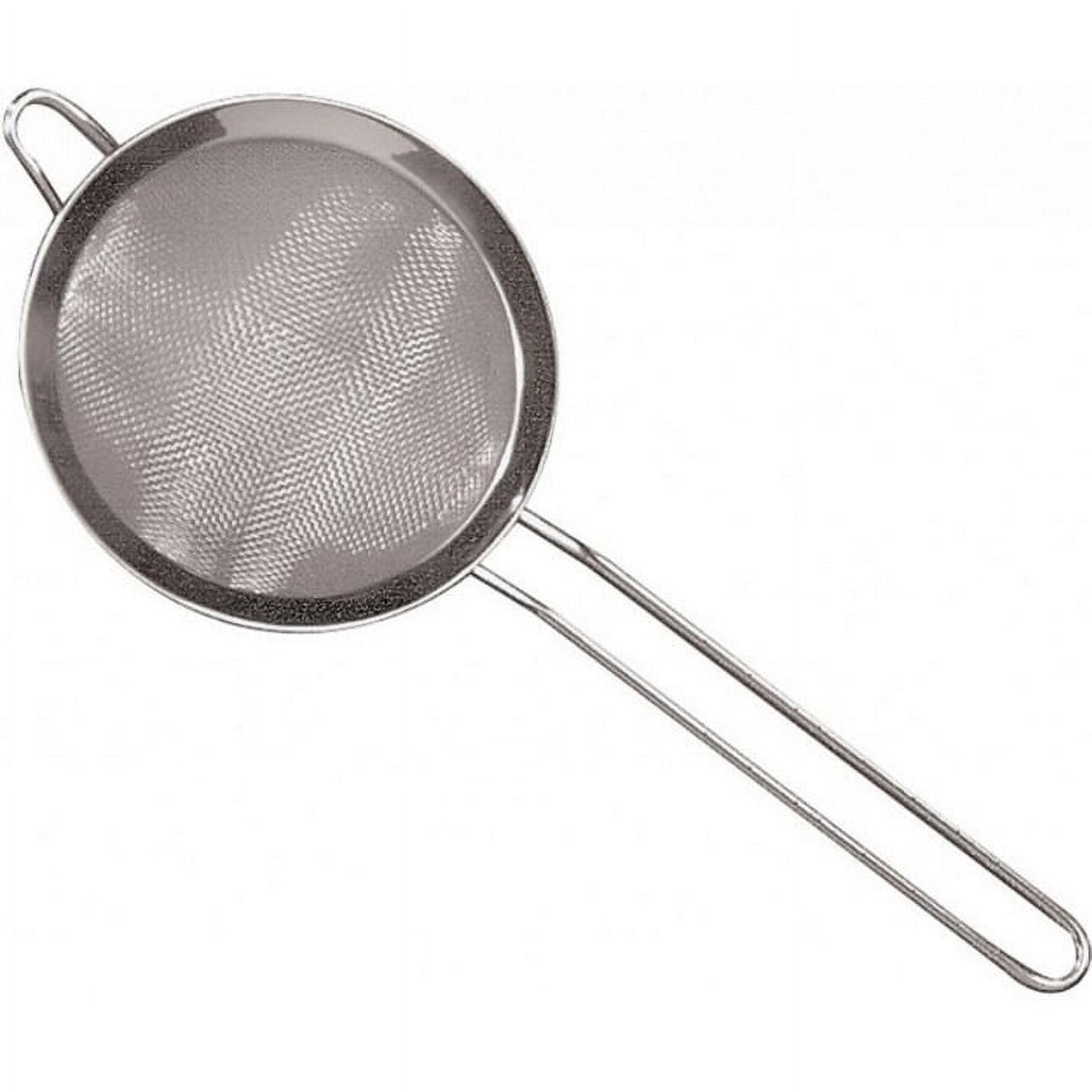 6-Inch Stainless Steel Fine Mesh Strainer with Long Handle