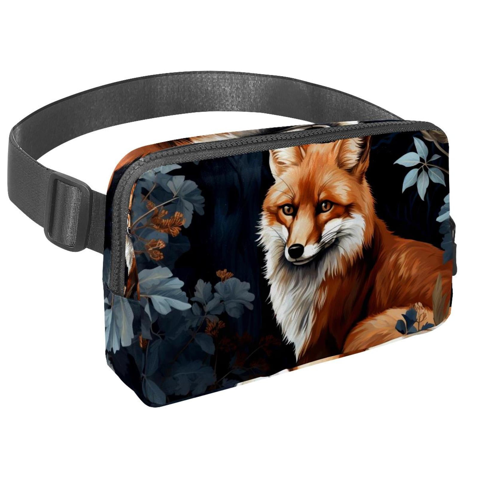 Fox Running Belt Fanny Packs Waist Packs with Extension Strap Unisex Lightweight Adjustable