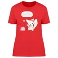 thumbnail image 1 of Fox Saying Love You Telephone T-Shirt Women -Image by Shutterstock, Female Medium, 1 of 2