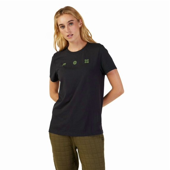 Fox Sensory Basic Womens T-Shirt (XS, Black)