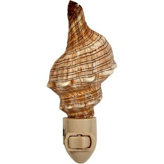 Fox Shell Natural Seashell LED Night Light