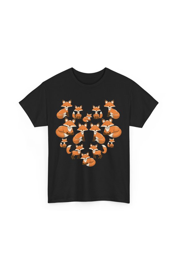 Fox Shirt, Foxes Heart Animals Fox Lovers Women Men T-shirt
