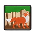 thumbnail image 1 of Fox Solid Applique Multi-Color Embroidered Iron-On Patch - 3.5 Inch Large, 1 of 5