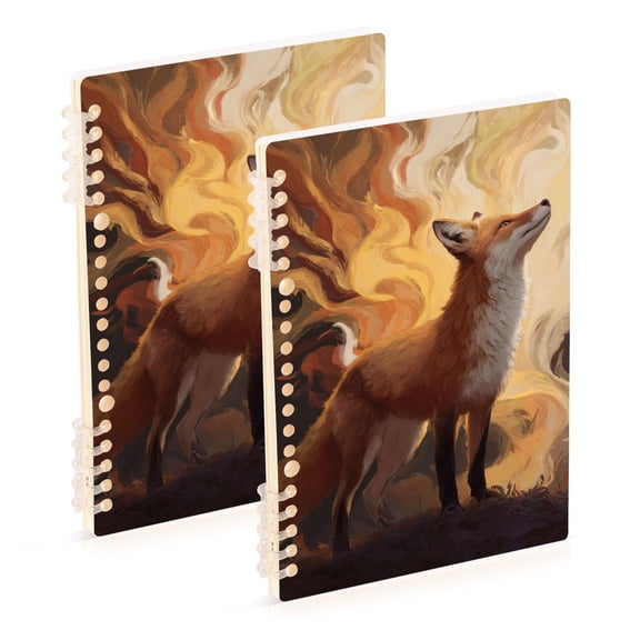 Fox Standing Proud Notebook Detachable Coil Notebook Diary Plan Book A5 Size 60 Pages 1 Pack