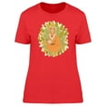 thumbnail image 1 of Fox Surrounded By Foliage T-Shirt Women -Image by Shutterstock, Female Medium, 1 of 2