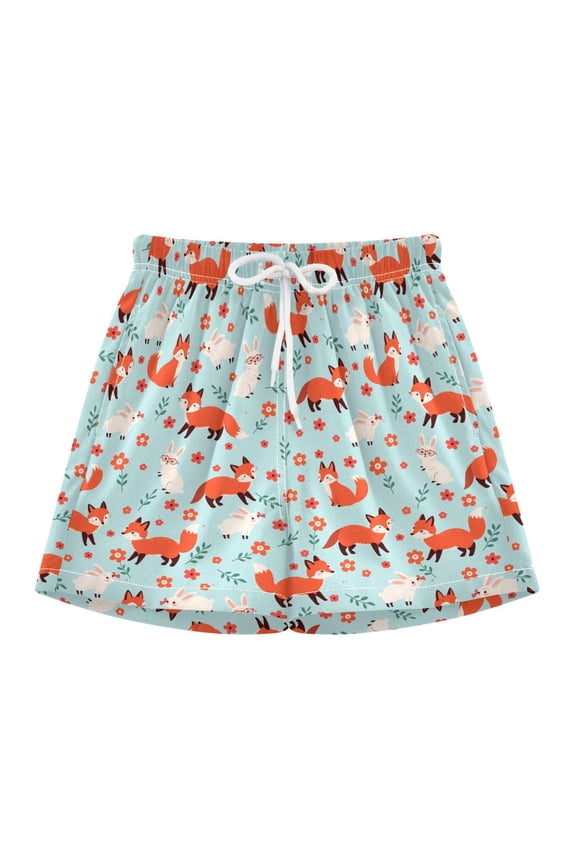Fox Swim Trunks Quick Drying Bathing Suit Summer Shorts Swimwear